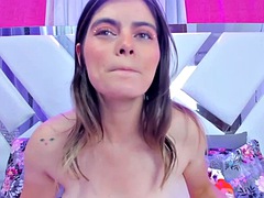 Grote mammen, Blond, Masturbatie, Alleen, Tiener, Speelgoed