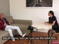 Slim Agent Gets Her Vagina Screwed By Fit Penis