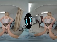 WetVR: Naughty blonde Anya Olsen sneaks into apartment for a steamy VR creampie clinic