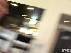 Car Jacker Sarah Jessie follows the guy to the Hotel room