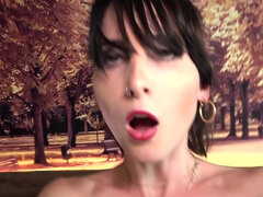 Verga grande, Morena, Polla, Corridas faciales, Público, Coño, Afeitado, Tetas