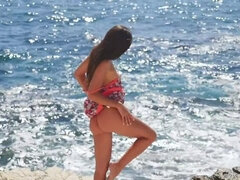 Playa, Erótico, Desnudo, Solo