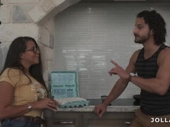 Stepbrother Stretches My Ass for First Anal with Big Ass Latina Jolla Pr