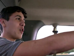 Picked up straight guy cums on gay