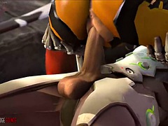 Dreidimensional, Arsch, Grosser schwanz, Gruppensex, Hardcore, Reiten, Schlampe, Hure