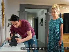 Mature4k. tricky cougar put her pussy to the right place