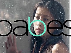 美女, デカパイ, 茶髪の, 巨乳な, 女, 公共, オマンコ, おもちゃ