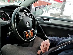 Public dick flashing