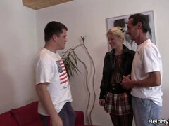 Asombroso, Belleza, Rubia, Hd, Marido, Lamidas, Coño, Afeitado