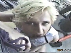 BBC Addiction gagging on black cock