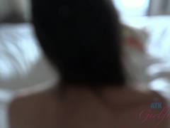 Enthousiasteling, Kont, Sperma, Voetbeurt, Vriendin, Geschoren, Mager, Roken