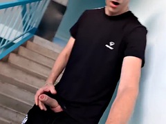 Enthousiasteling, Grote lul, Homo, Masturbatie, Russisch, Mager