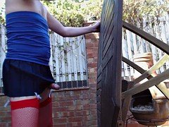 Enthousiasteling, Masturbatie, Buiten