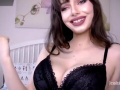 Leie, Arsch, Braunhaarige, Schwanz, Frau, Hd, Lingerie, Solo