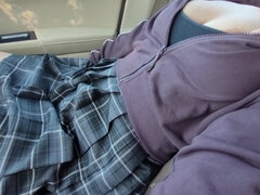 Amateur, Gros cul, Voiture, Fétiche, Exhib, Seins naturels, Pov, Uniforme