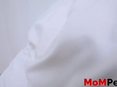 Stepmother Sheena Ryder railing and deepthroating huge penis