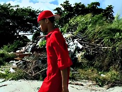 In den arsch, Schwarz, Schwarz, Schwul, Behaart, Interrassisch, Im freien, Realität