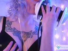Rosie from the pastel world sensually licks and whispers in your ears for a hot ASMR experience