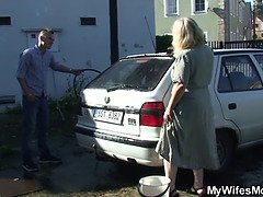 美人, デカ尻, 熟年, 淫乱熟女, 母, アウトドア, 現実, 義母