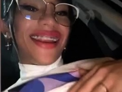 Masturbation, Öffentlich, Transfrau, Solo