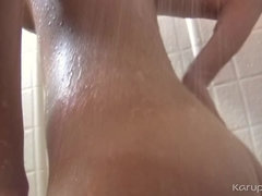 Enthousiasteling, Blond, Geschoren, Douche, Alleen