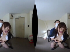 Cul, Dingue, Japonaise, Bureau, Pov, Chatte, Adolescente, Nénés
