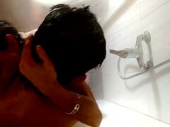 Amateur, Cuarto de baño, Pareja, Corridas faciales, Hd, Desnudo, Ducha, Tetas