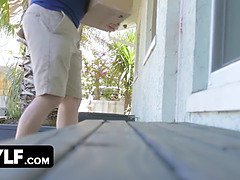 ブロンド, 巨乳な, チン, バック, 服従, ハードコア, 淫乱熟女, ラフ