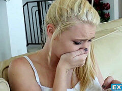 Blond, Pijpbeurt, Lul, Sperma in gezicht, Naakt, Tiener