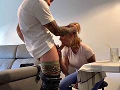 デカパイ, フェラチオ, ヨーロピアン, 指いじり, ハードコア, 淫乱熟女, 母, スペイン人