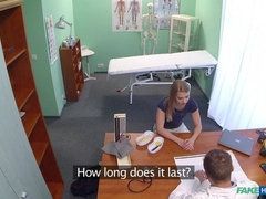 Innocent blonde gets the doctors massage