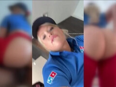 Gorda, Rubia, Mamada, Morena, Maduro, Al aire libre, Público, Trio