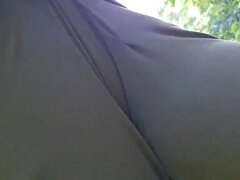 Nerdy Faery Hiker Peeing in Forest - Amateur Outdoor Voyeur HD