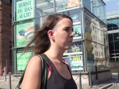 GERMAN SCOUT - REAL ANAL ORGASM OUTDOOR SEX FOR MINI TITS GIRL MINA AT STREET CASTING - Big dick