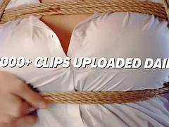 Blond, Gebondenheid, Voeten, Fetisj, Voeten fetish, Olie, Gezichtspunt