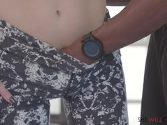 アナル, 黒人, 巨乳な, イマラチオ, ハードコア, 怪物, ガリガリ, タトゥー