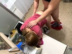 素人, アナル, アスtoマウス, 浮気者, キッチン