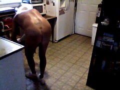 Sissy husband does housework for the dominant wife # 1