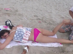 18 jahre, Strand, Japanische massage, Massage, Nackt, Nackt, Öffentlich, Jungendliche (18+)