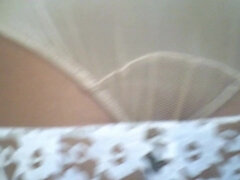 Retro Lace Slip With Tan Nylon Stockings