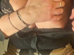 Enthousiasteling, Man die toekijkt, Hardcore, Huisvrouw, Man, Ondergoed, Swinger, Tieten likken