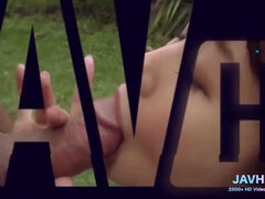 Enthousiasteling, Aziatisch, Grote mammen, Rondborstig, Harig, Natuurlijke tieten, Kut duiken, Tieten likken