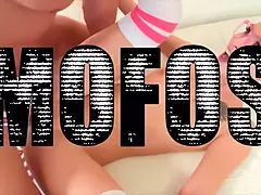 Grosser schwanz, Hundestellung, Fingern, Hd, Lecken, Monster, Natürlichen titten, Tätowierung