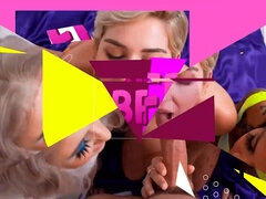 Rubia, Vestidas, Polla, Consolador, Cuadrupleta, Masturbación, Falda, Trio