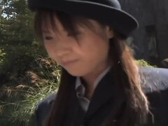 Asiatique, Gros seins, Sucer une bite, Tir de sperme, Poilue, Japonaise, Maman, De plein air