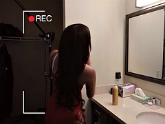 BTS spy on sensual fucking in Mila Monets bedroom