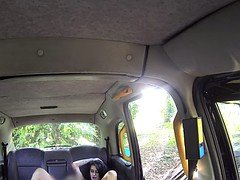 Busty amateur gets anal bang in fake taxi