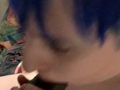 Leie, Blasen, Paar, Schwarz, Interrassisch, Pov, Transfrau, Titten