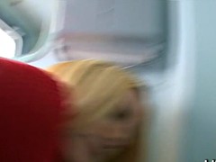 Eurobabe tetona paid serious fucking in the toilet trains