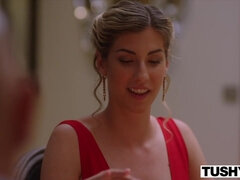 Tussi, Grosser arsch, Grosser schwanz, Braunhaarige, Spermaladung, Kehlenfick, Behaart, Rau